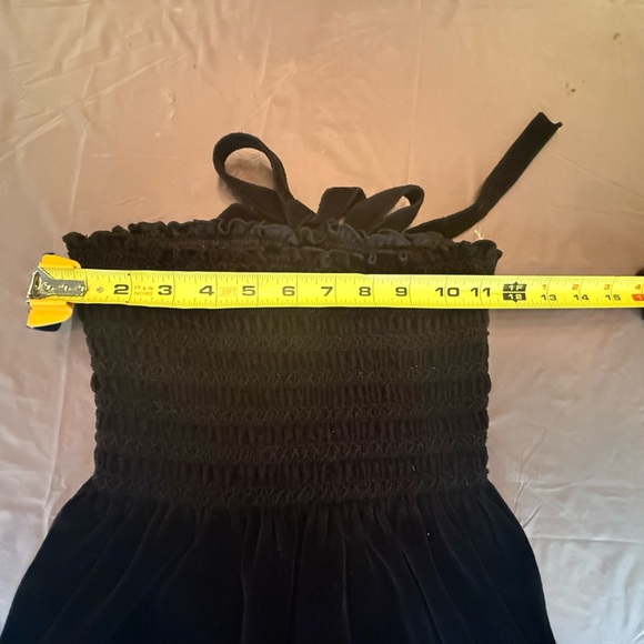 Juicy Couture Y2K Vintage Black Velour Strapless/Halter Dress/Coverup Size P/XS - Picture 6 of 9